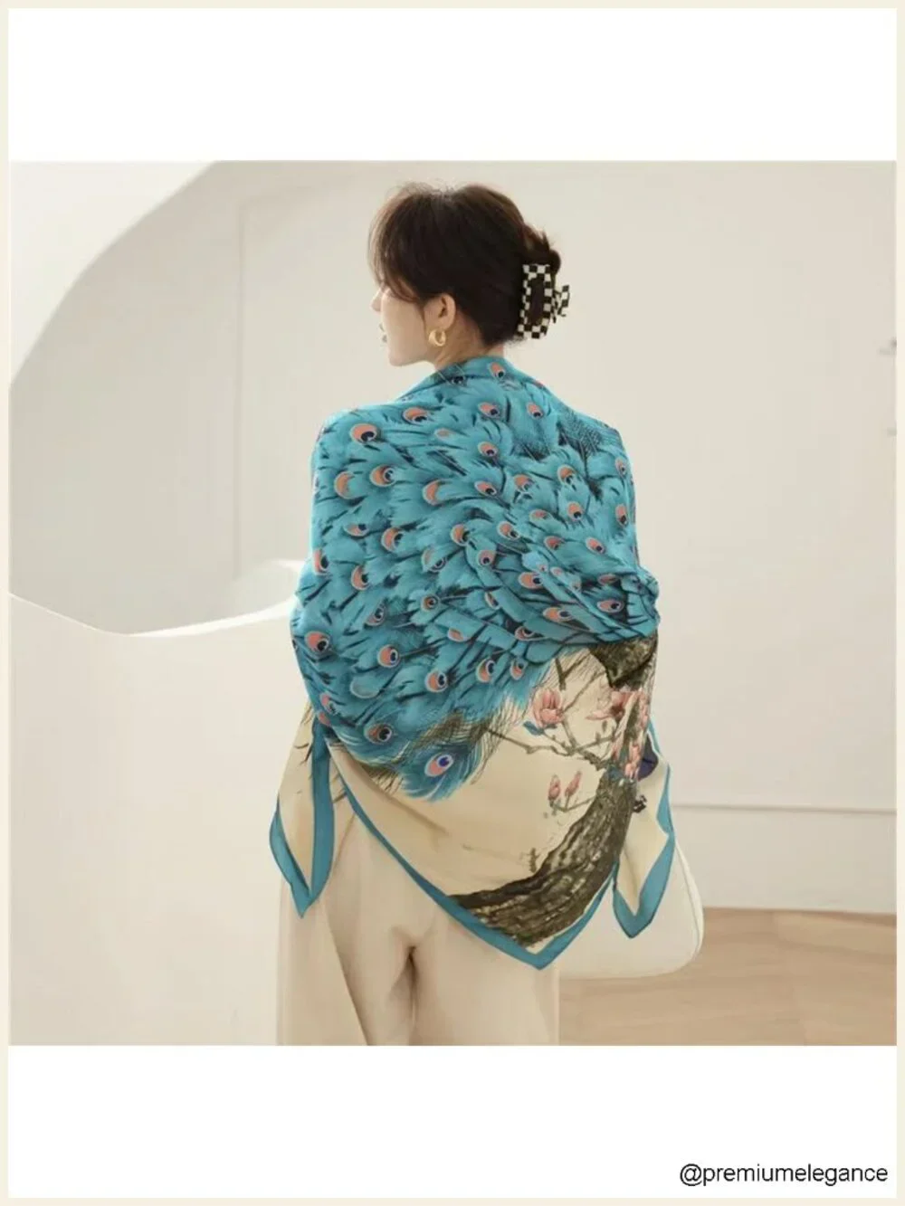 Silk Feeling Scarf for Women Lightweight Large Fashion Scarf Shawl Wrap